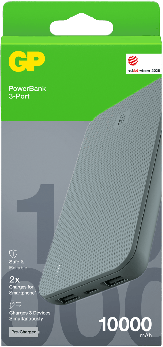 GP Batterier Powerbank Plus 10000 mAh Grey GP Batterier