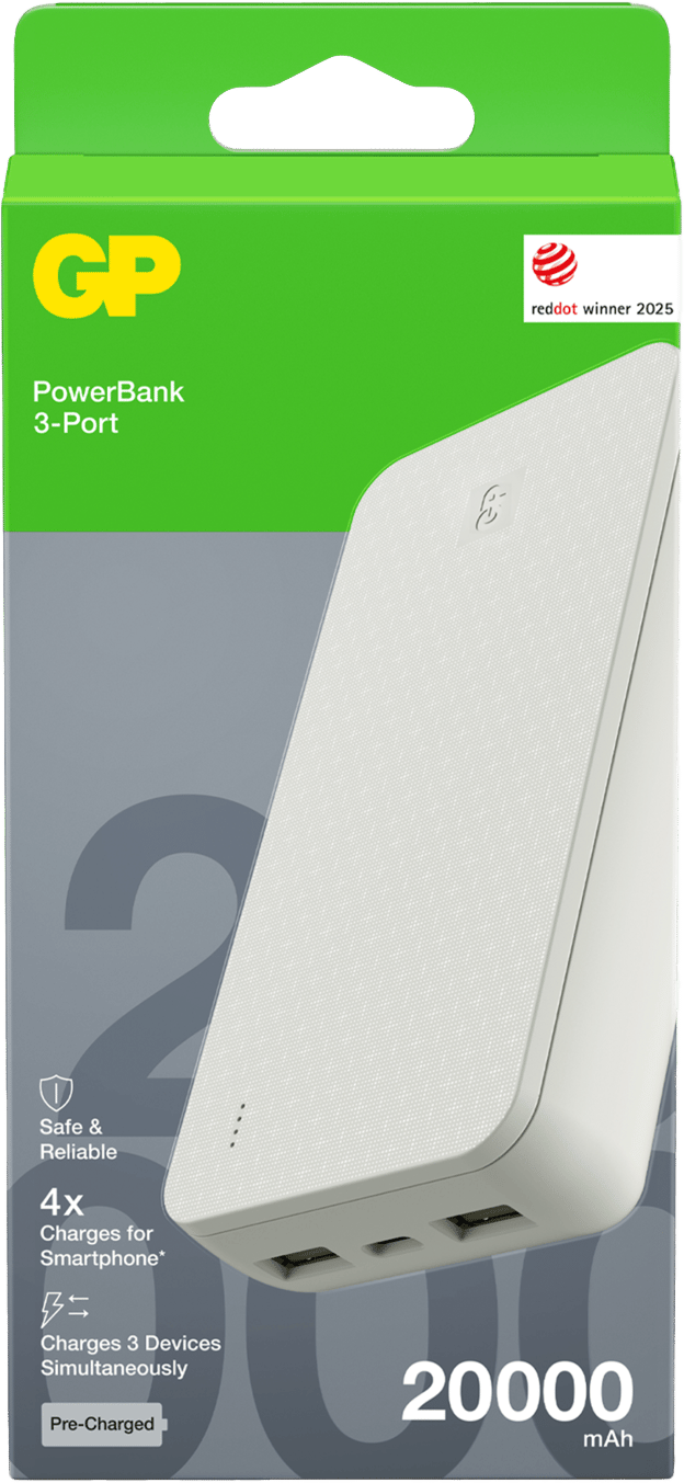 GP Batterier Powerbank Plus 20000 mAh Cream GP Batterier