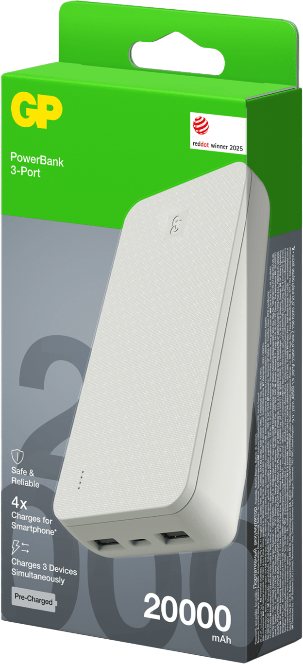 GP Batterier Powerbank Plus 20000 mAh Cream GP Batterier