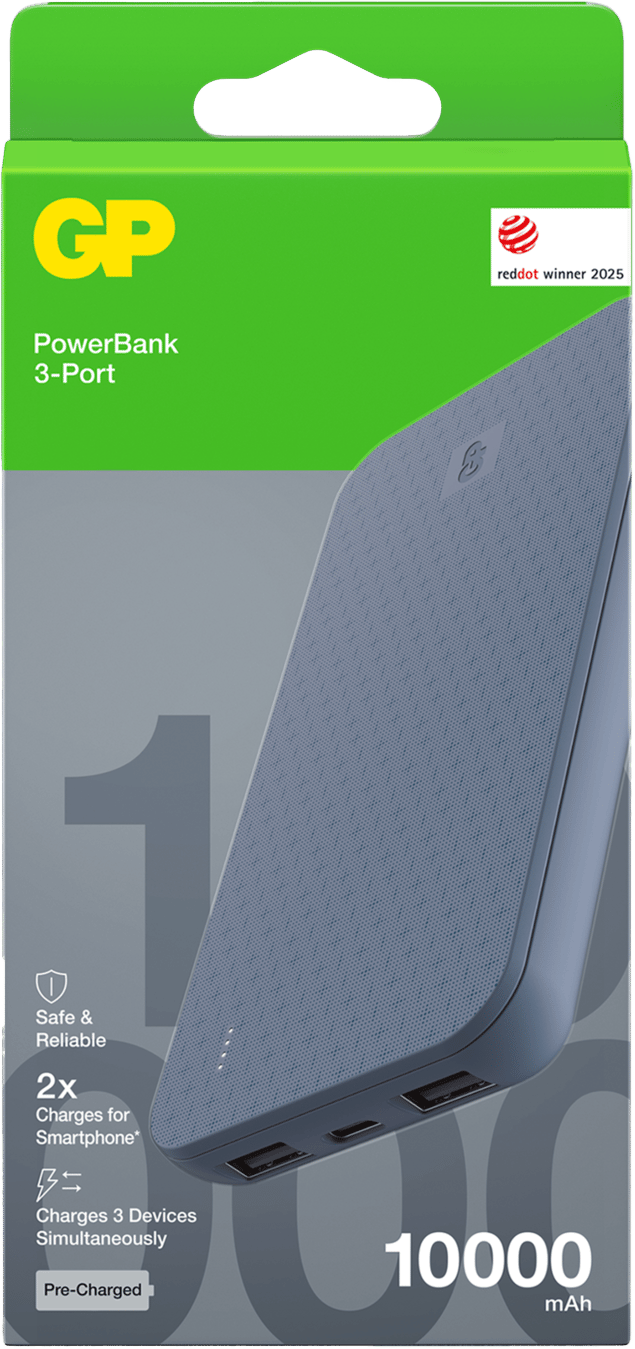 GP Batterier Powerbank Plus 10000 mAh Blue GP Batterier