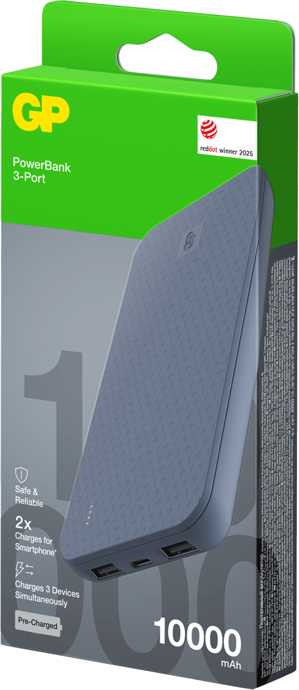 GP Batterier Powerbank Plus 10000 mAh Blue GP Batterier