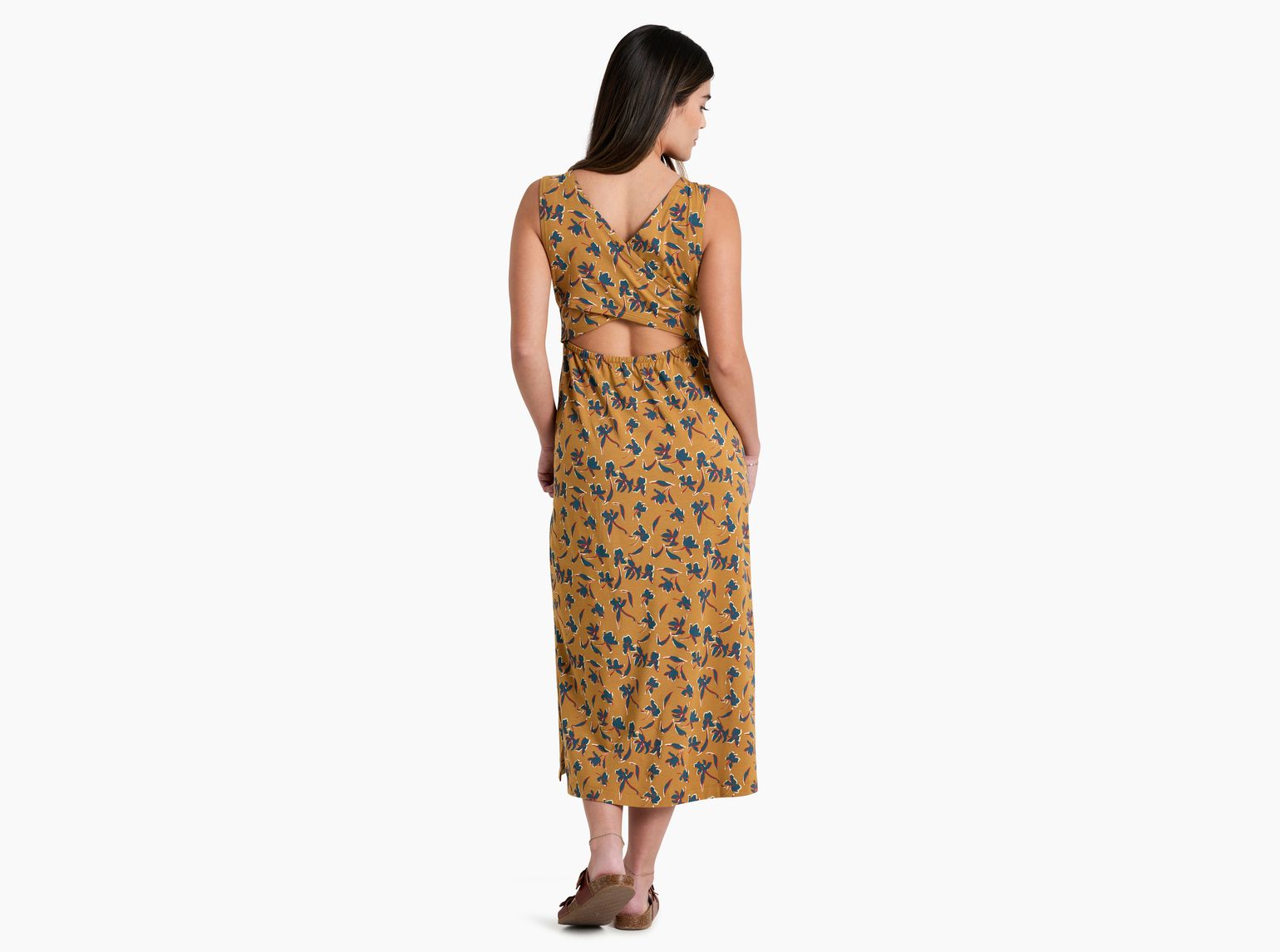 Kühl Lyra Midi Dress Tuscan Sun Print
