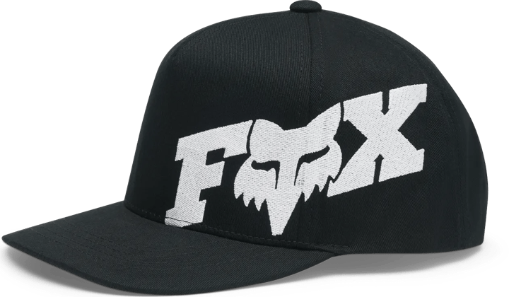 Fox Youth F Head X Snapback Hat Black Fox