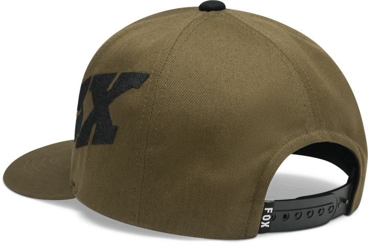 Fox Youth F Head X Snapback Hat Olive Green Fox