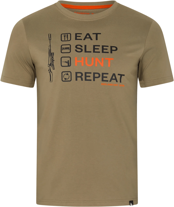 Seeland Men's Cross-List T-Shirt Covert Green Seeland