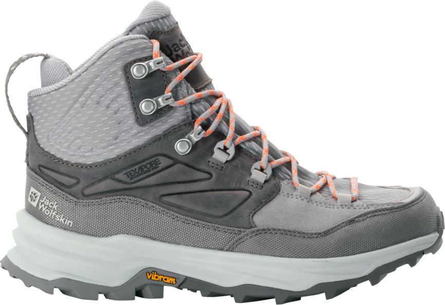 Jack Wolfskin Women's Cyrox Texapore Mid Pebble Friluftsstøvler 36