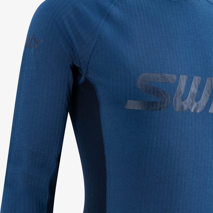 Swix Men's RaceX Bodywear Longsleeve Lake Blue/Dark Navy Swix
