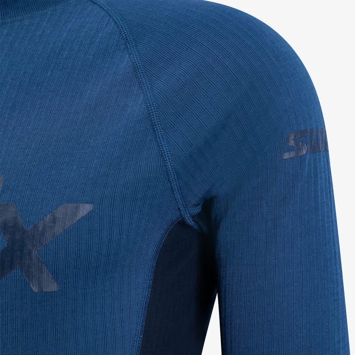 Swix Men's RaceX Bodywear Longsleeve Lake Blue/Dark Navy Swix