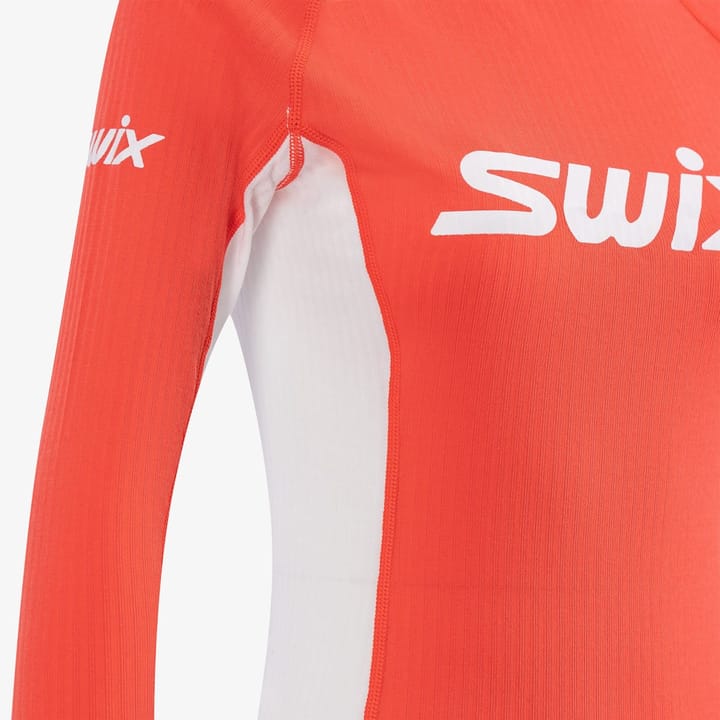 Swix Women's RaceX Bodywear Longsleeve Cayenne/Bright White Swix