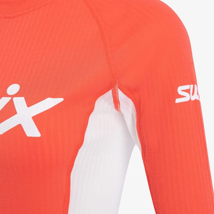 Swix Women's RaceX Bodywear Longsleeve Cayenne/Bright White Swix