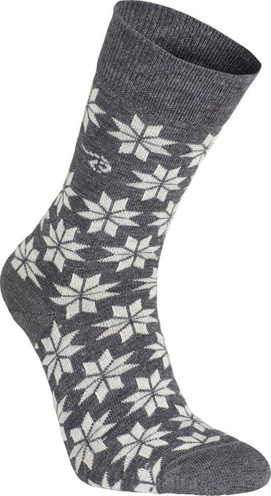Ivanhoe Unisex Wool Sock Snowflake Grey Marl Ivanhoe Ivanhoe Unisex Wool Sock Snowflake Grey Marl Ivanhoe
