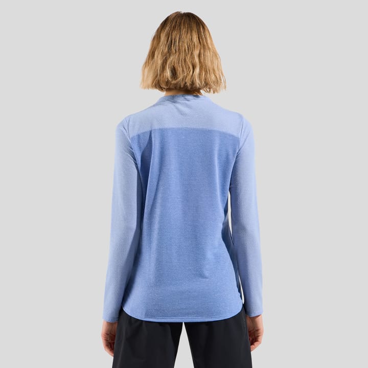 Odlo Women's T-shirt Crew Neck L/S X-Alp Linencool Persian Jewel/Blue Heron Odlo