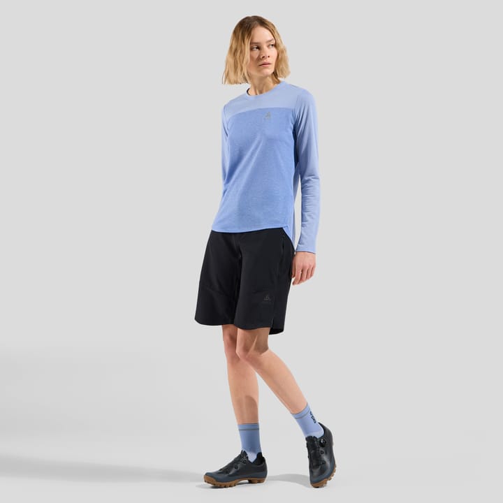 Odlo Women's T-shirt Crew Neck L/S X-Alp Linencool Persian Jewel/Blue Heron Odlo