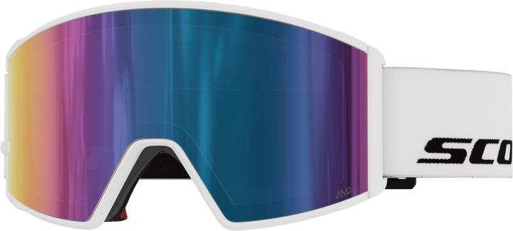 Scott Goggle React White/AMP teal chrome S2 Scott