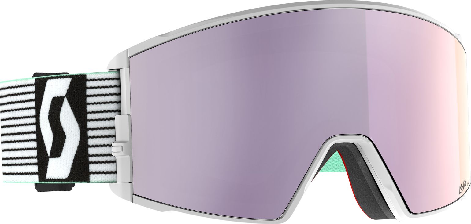 Scott Goggle React White/mint Green