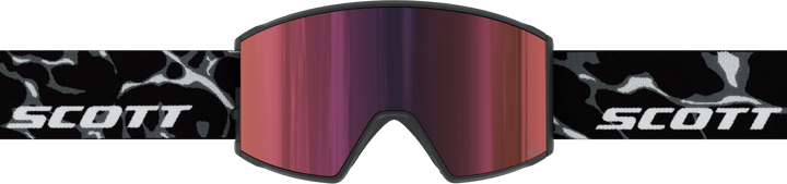 Scott Goggle React Granite Black/White/AMP red chrome S3 Scott