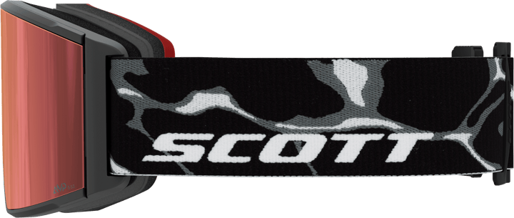 Scott Goggle React Granite Black/White/AMP red chrome S3 Scott