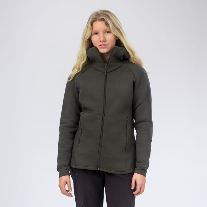 Janus Airwool Merino 280 Hood Jkt W Forest Night Janus