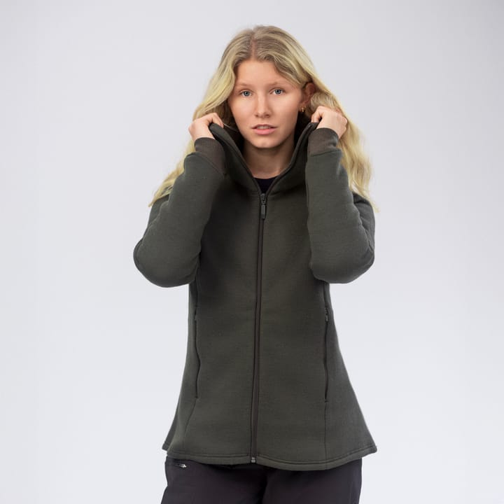 Janus Airwool Merino 280 Hood Jkt W Forest Night Janus