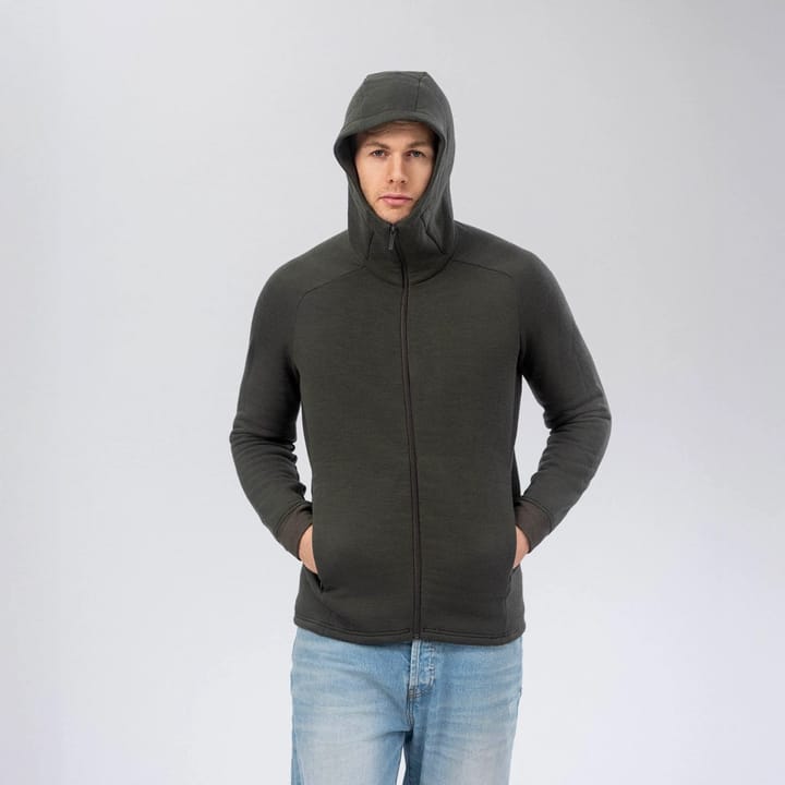 Janus AirWool Merino 280 Hood Jkt M Forest Night Janus