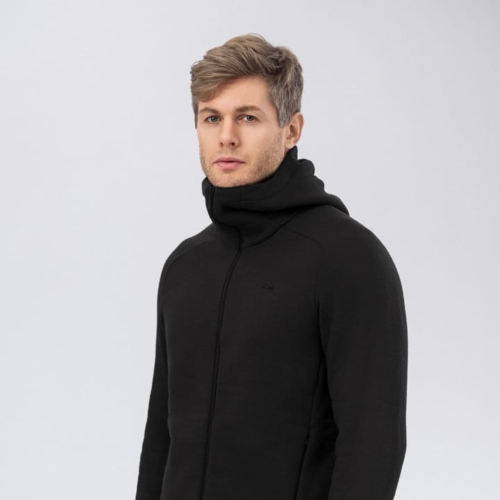 Janus AirWool Merino 280 Hood Jkt M Black Janus