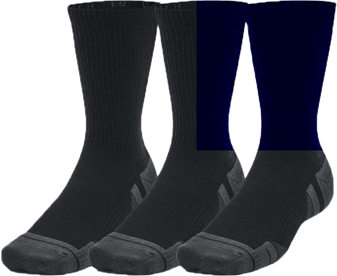 Under Armour Unisex UA Performance Tech 3pk Crew Black Under Armour