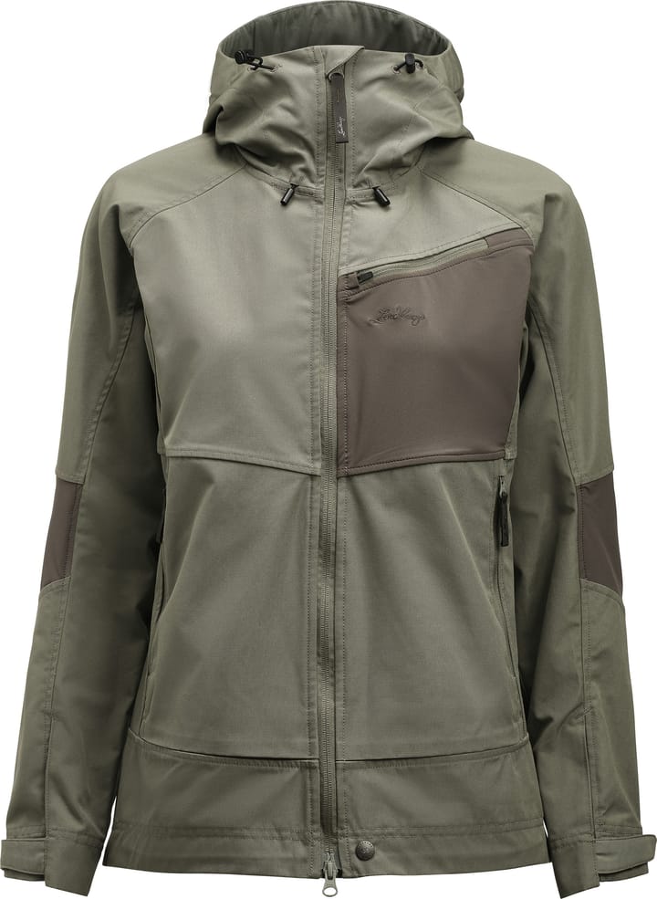 Lundhags Women's Tived Stretch Hybrid Jacket Aloe Green/forest Green Lundhags