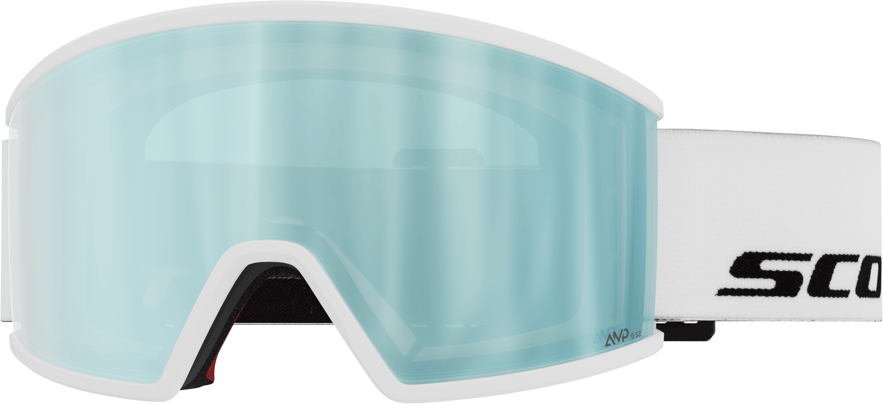 Scott Goggle Ambit White/AMP ice chrome S2