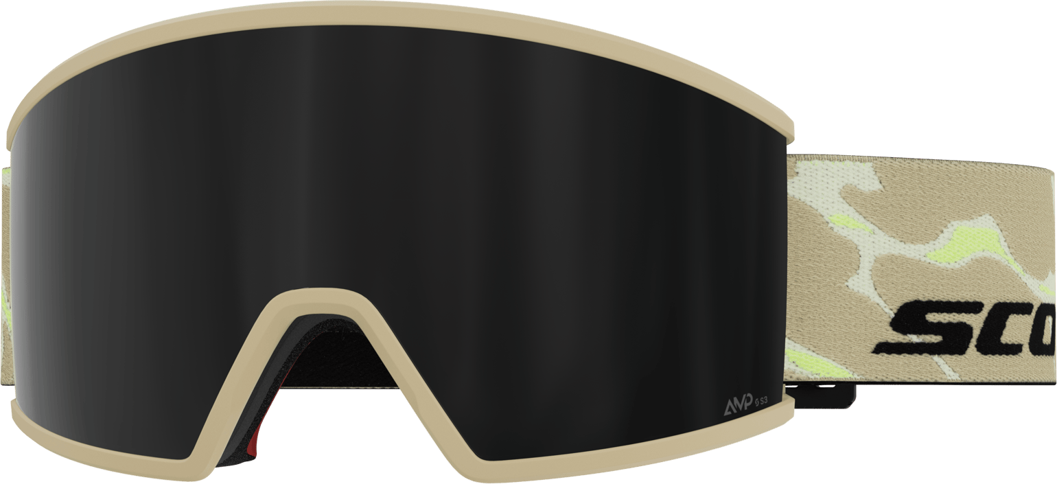 Scott Goggle Ambit Mojave Beige/AMP black chrome S3