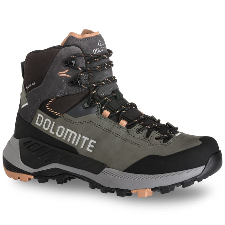 Dolomite Dol Shoe W'S Vernale Leather High Gtx Silver Green/sand Pink Dolomite