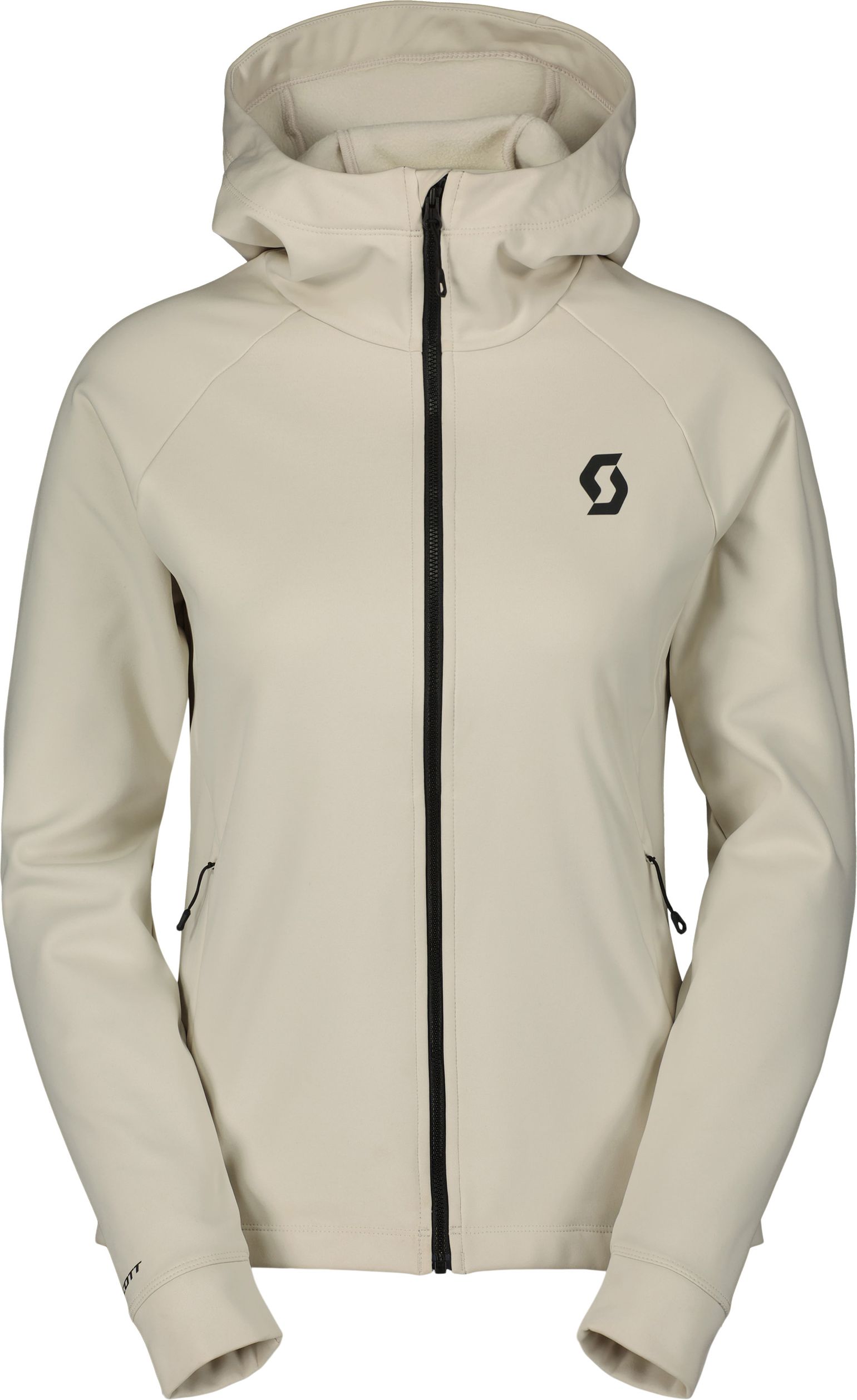 Scott Women's Hoody Defined Warm Zip Dust White