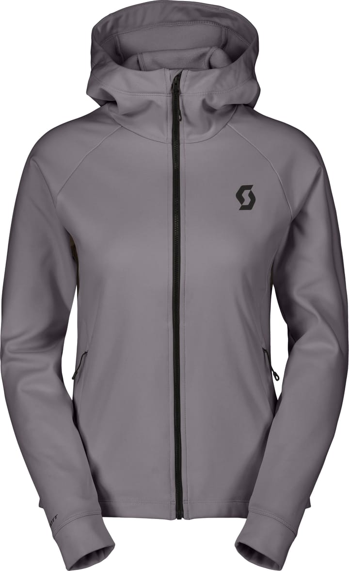 Scott Women's Hoody Defined Warm Zip Evening Grey Scott