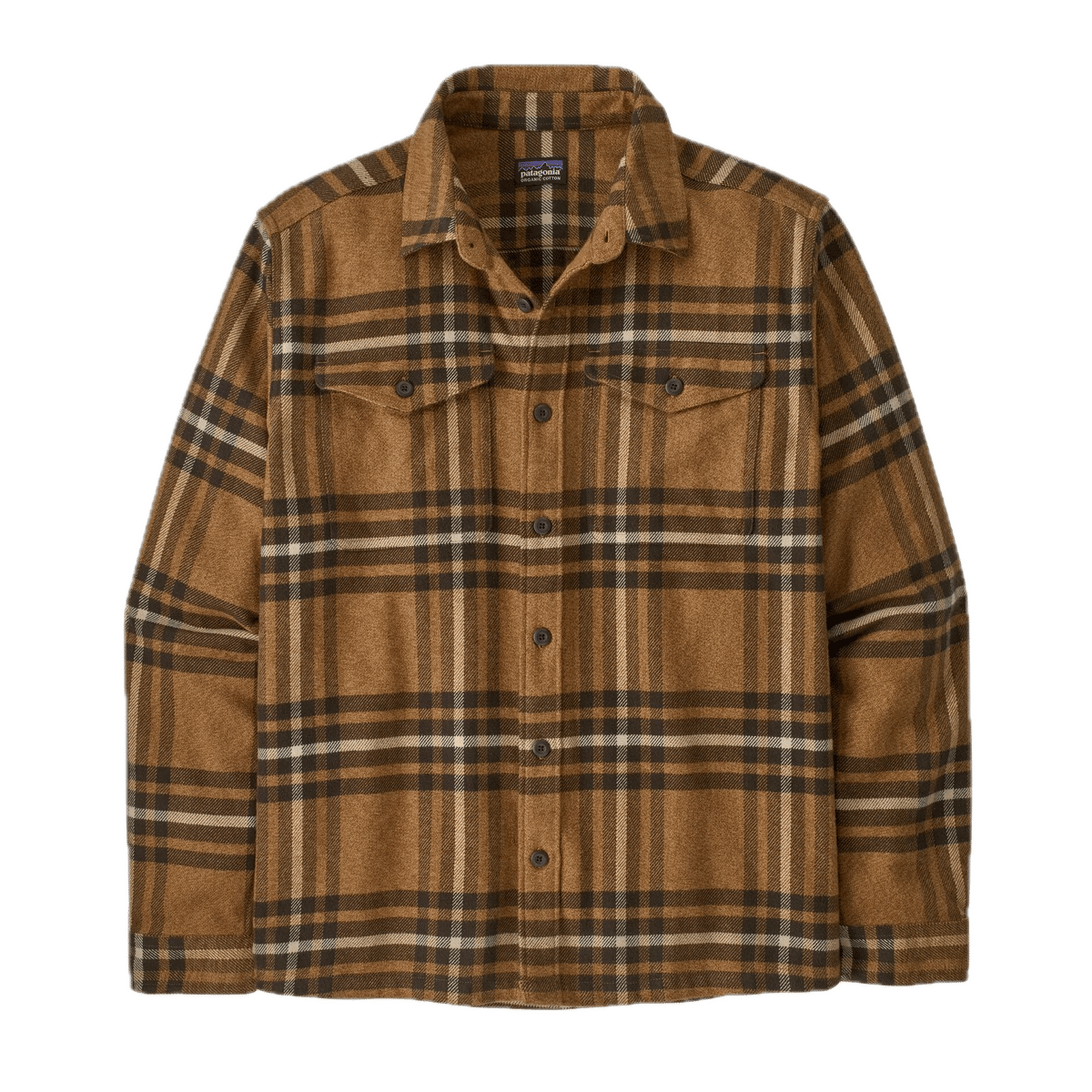 Patagonia Men's Fjord Flannel Shirt Catch: Deer Brown