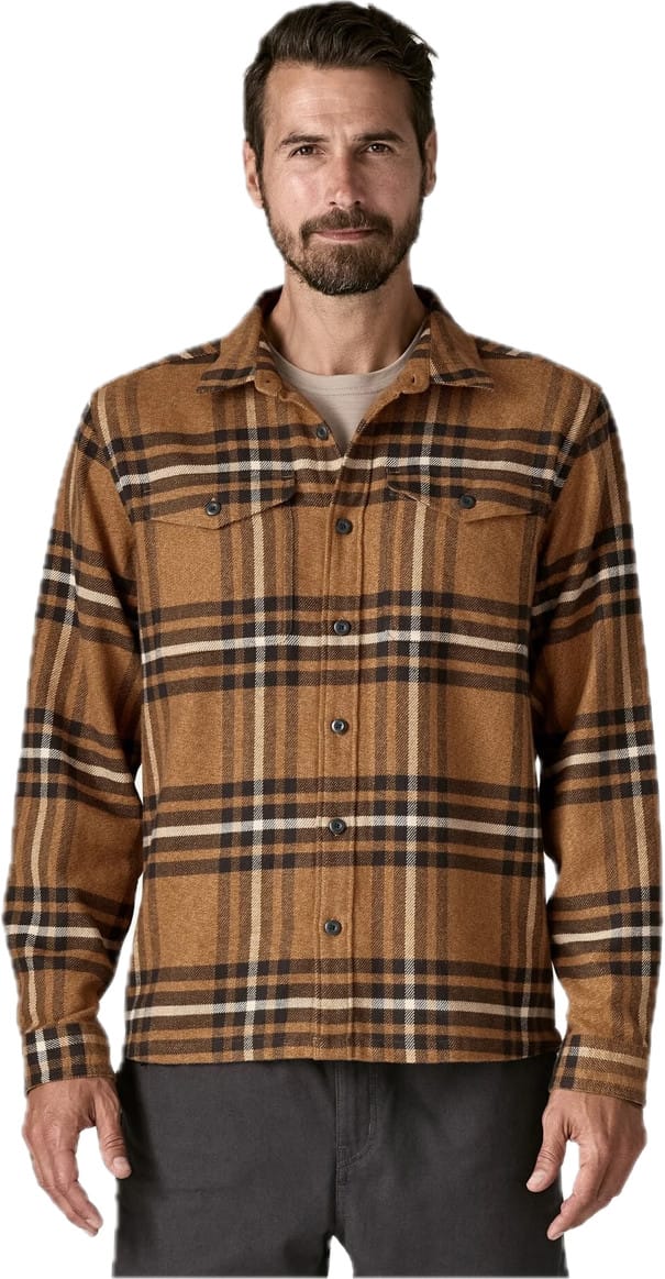 Patagonia Men's Fjord Flannel Shirt Catch: Deer Brown Patagonia