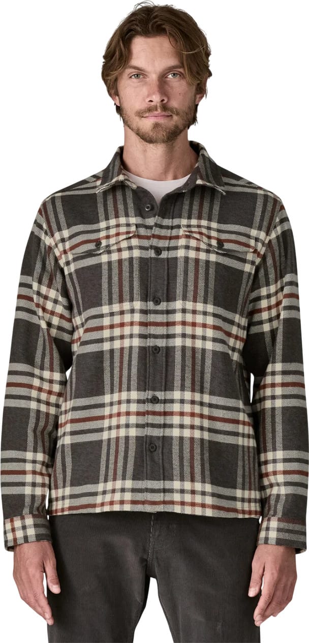 Patagonia Men's Fjord Flannel Shirt Catch: Ink Black Patagonia Patagonia Men's Fjord Flannel Shirt Catch: Ink Black Patagonia
