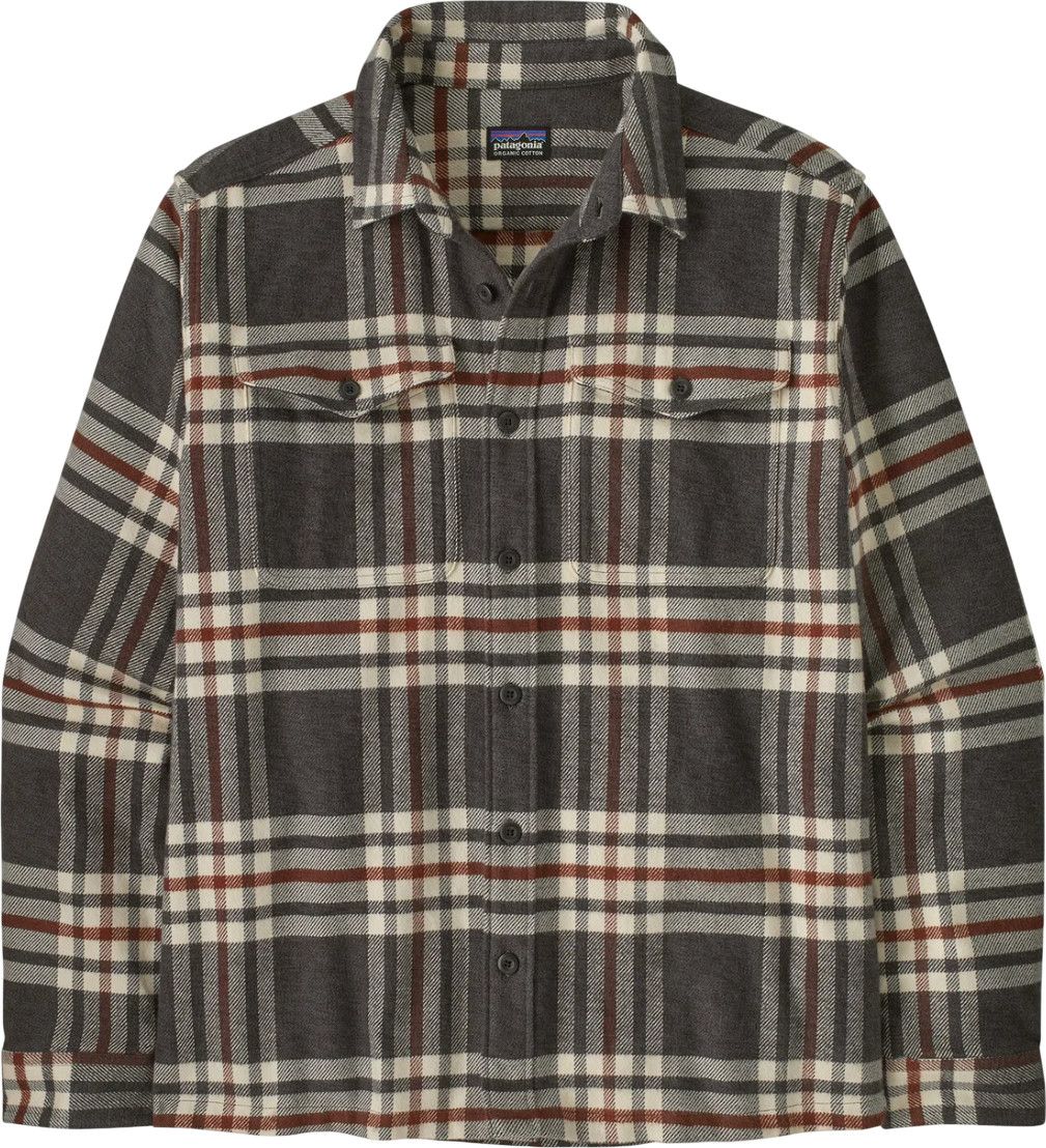 Patagonia Men's Fjord Flannel Shirt Catch: Ink Black