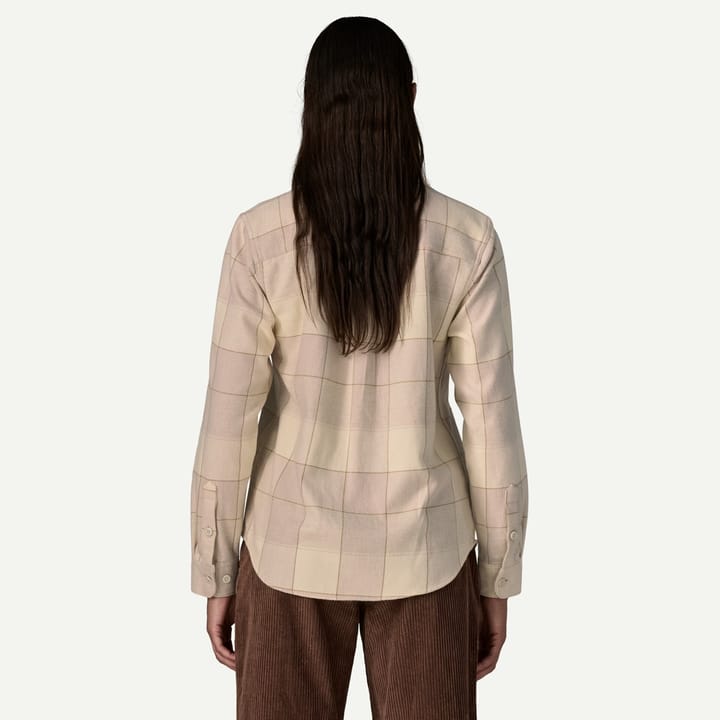 Patagonia W'S Fjord Flannel Shirt Snow Owl: Rutabaga White Patagonia