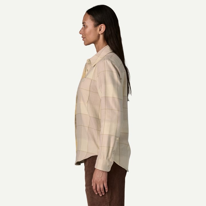 Patagonia W'S Fjord Flannel Shirt Snow Owl: Rutabaga White Patagonia