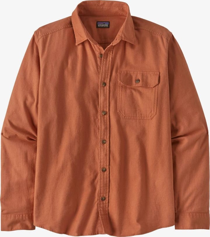 Patagonia Men's L/S Cotton in Conversion LW Fjord Flannel Shirt Sienna Clay Patagonia