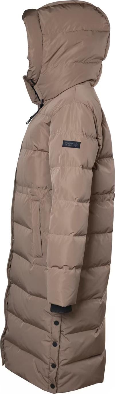 Canada Snow Women's Eve Long Down Jacket Beige Canada Snow