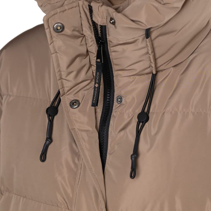 Canada Snow Women's Eve Long Down Jacket Beige Canada Snow