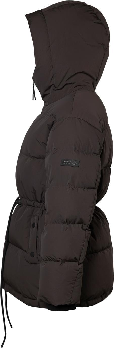 Canada Snow Women's Gigi Puffer Jacket Down Brown Canada Snow