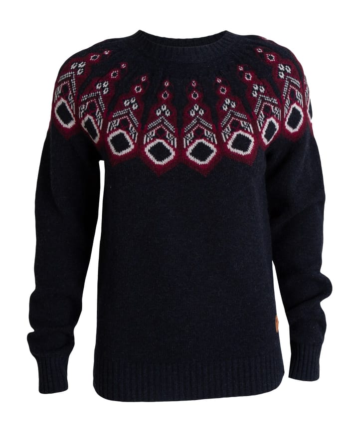 Tufte Wear W Robin Pattern Sweater Sky Captain Melange Tufte Wear