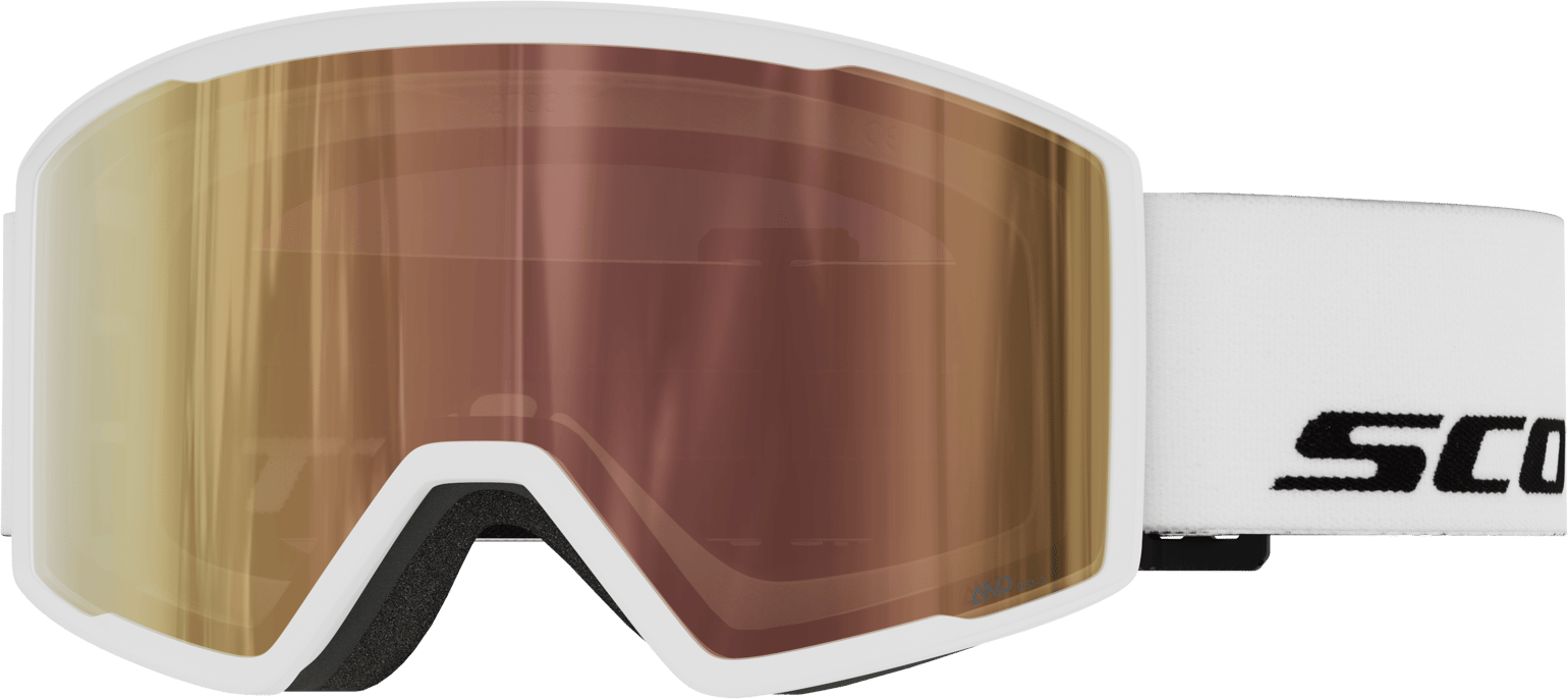 Scott Goggle Trace Pro Ls White/AMP LS cinnamon chrome S1-3