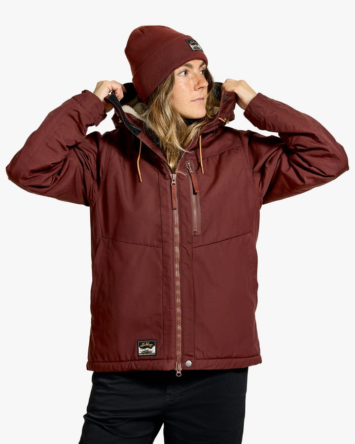 Lundhags Women's Järpen Pile Jacket  Burgundy Lundhags