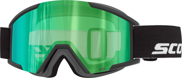Scott Goggle Shield Pro Junior Black/green chrome S2 Scott