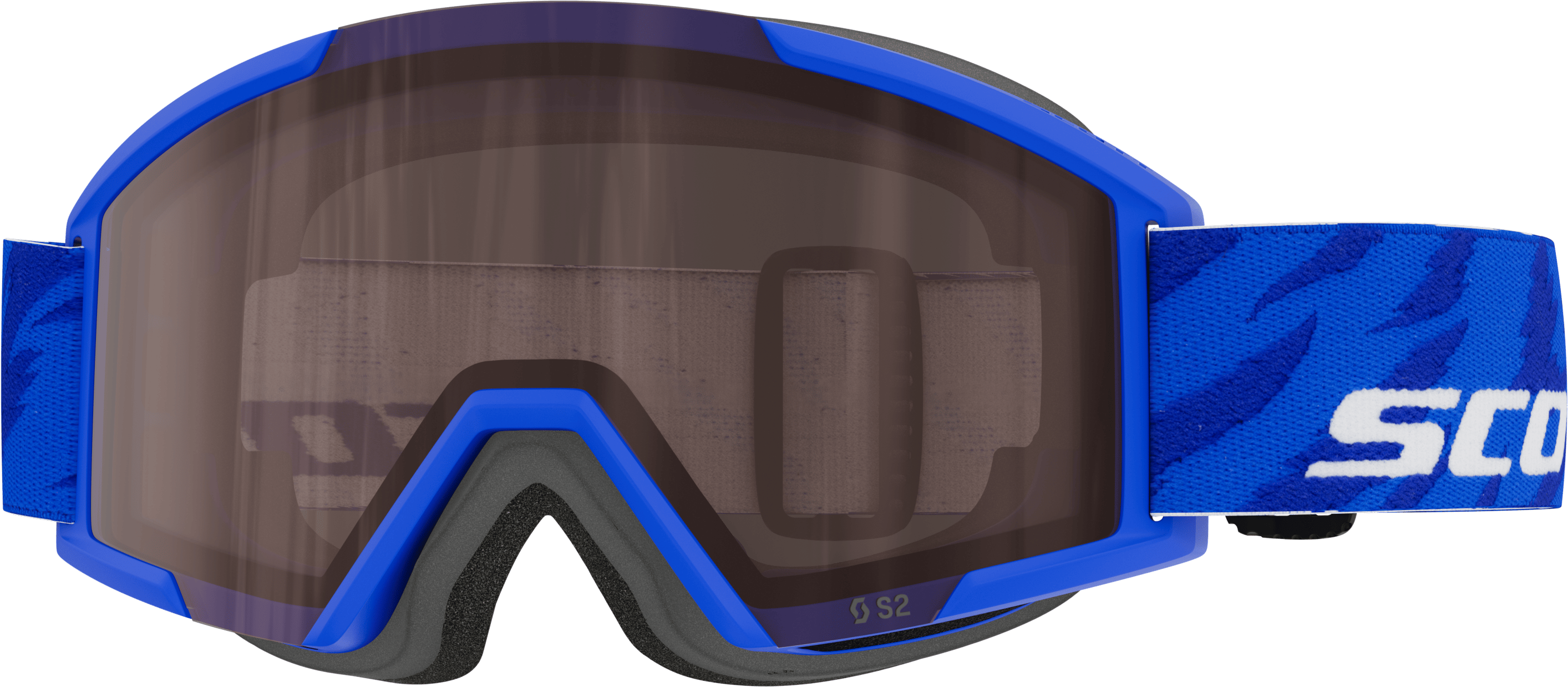 Scott Goggle Shield Pro Junior Blue/White/silver chrome S2