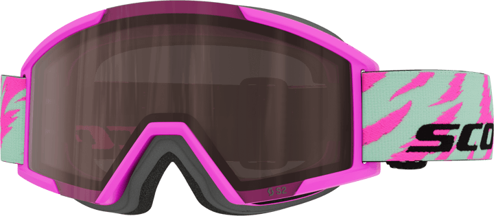 Scott Goggle Shield Pro Junior Neon Pink/Mint Green/silver chrome S2 Scott