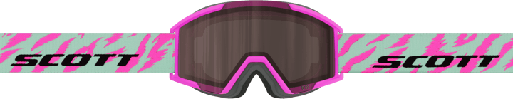 Scott Goggle Shield Pro Junior Neon Pink/Mint Green/silver chrome S2 Scott