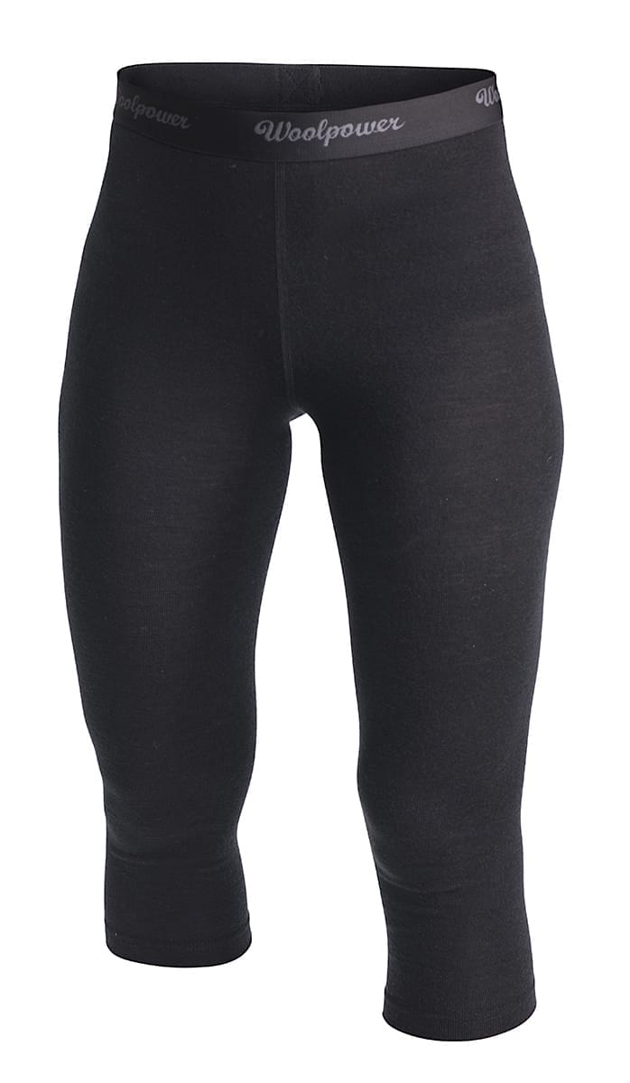 Woolpower 3/4 Long Johns Women's Lite Black Woolpower Woolpower 3/4 Long Johns Women's Lite Black Woolpower